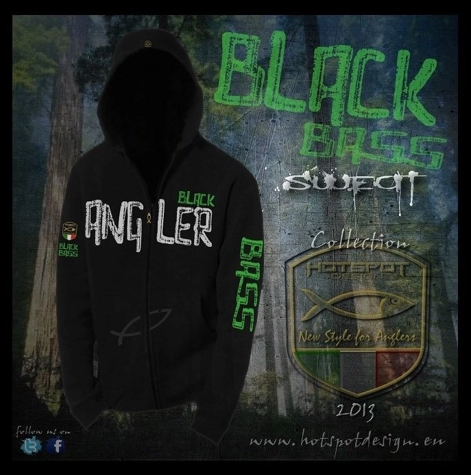 HOTSPOT Design Mikina Black Bass