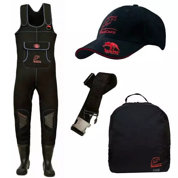 Behr neoprenové prsačky Red Carp 5 mm (gumová podrážka) Velikost: vel. 47/48 (8617905)