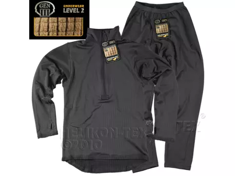 HELIKON-TEX Komplet funkční spodky a triko LEVEL 2 ČERNÝ