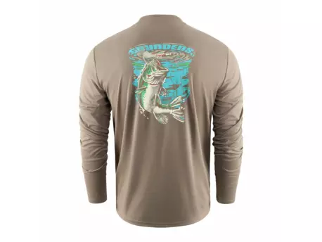 Bass Popper LS Tech Tee  Otter M