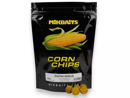 MIKBAITS Corn Chips boilie 2,5g - Švestka Moruše 24mm
