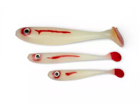 YACCUZA HAND MADE nástrahy - KILLER AIRBRUSH White Ghost 10cm 8g 3ks