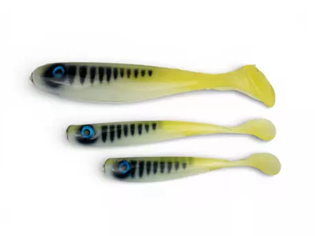 YACCUZA HAND MADE nástrahy - KILLER AIRBRUSH Yellow/White Tiger 12,5cm 11g 2ks