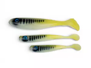 YACCUZA HAND MADE nástrahy - KILLER AIRBRUSH Yellow/White Tiger 12,5cm 11g 2ks