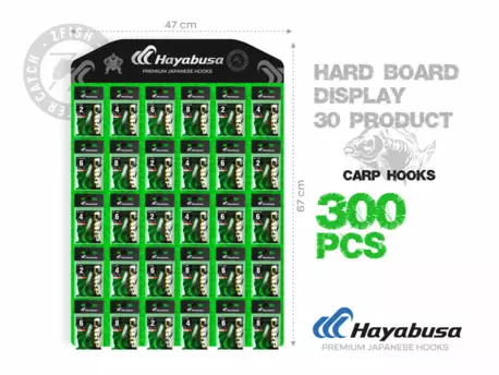 Hayabusa Akční Set Kaprových Háčků + Prodejní Tablo Zdarma!