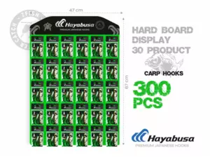 Hayabusa Akční Set Kaprových Háčků + Prodejní Tablo Zdarma!