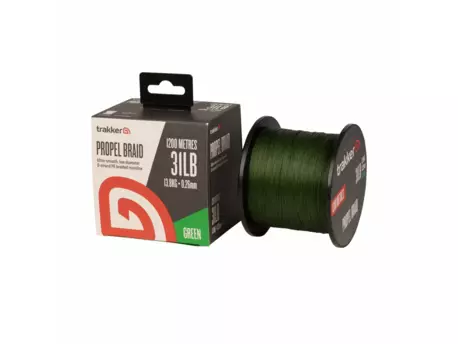 Trakker Products Trakker Kmenová pletená šňůra Propel Braid 0,26mm, 31lb, 1200m, Green