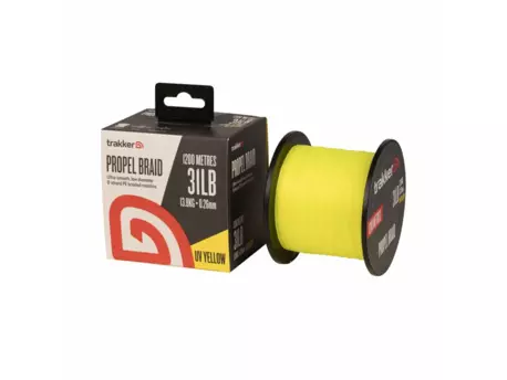 Trakker Products Trakker Kmenová pletená šňůra Propel Braid 0,26mm, 31lb, 1200m, UV-Yellow