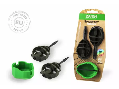 ZFISH Sada Method Feeder Spider Medium Set 30,40g + Formička
