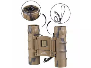 MIL-TEC Dalekohled 10x25 GEN II pogumovaný s pouzdrem DESERT