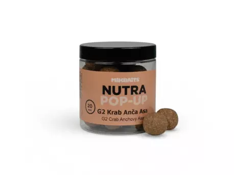 MIKBAITS NUTRA pop-up 250ml - G2 Krab Ančovička Asa 20mm