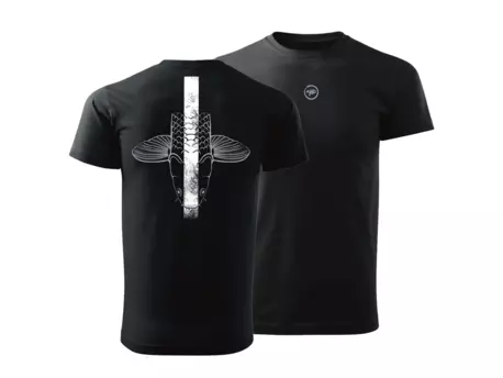 Giants fishing Tričko pánské černé Šupináč hlava