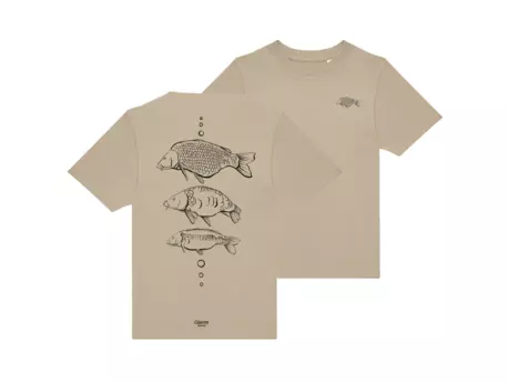 Giants fishing Tričko dětské béžové Tři kapři 