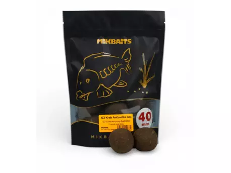 MIKBAITS Gangster boilie 300g - G2 Krab Ančovička Asa 40mm golf size