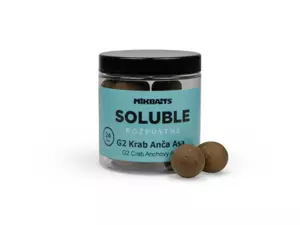 MIKBAITS Rozpustné SOLUBLE boilie 250ml - G2 Krab Ančovička Asa 24mm