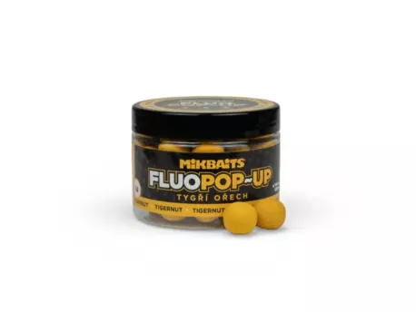 MIKBAITS Plovoucí fluo boilie 150ml - Tygří ořech 14mm