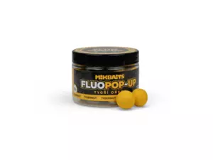 MIKBAITS Plovoucí fluo boilie 150ml - Tygří ořech 18mm