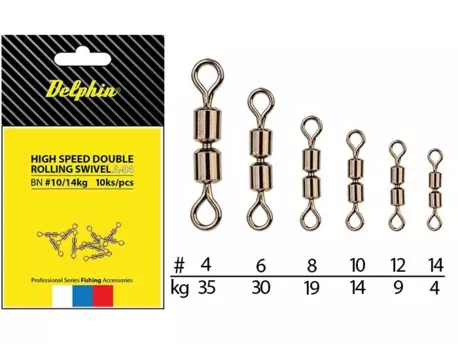 DELPHIN Hi speed double rolling swivel A-04 VÝPRODEJ