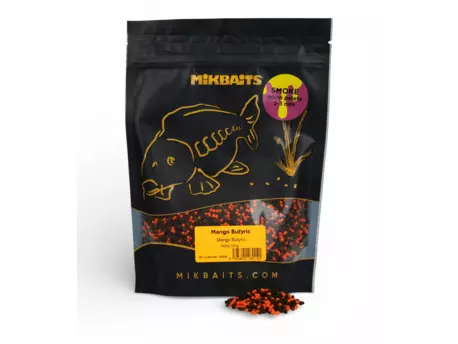 MIKBAITS SMOKE micro pelety 350g - Mango Butyric 2-3mm