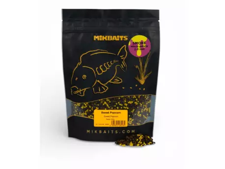 MIKBAITS SMOKE micro pelety 350g - Sweet Popcorn 2-3mm