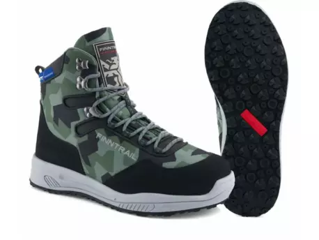 FINNTRAIL Brodící boty BOOTS SPORTSMAN CAMOARMY VÝPRODEJ