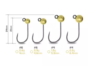 Wolframový jig Delphin T-AREA BL/5ks