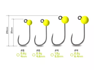 Wolframový jig Delphin T-AREA BL/5ks