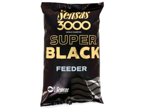 SENSAS Krmení 3000 Super Black (Feeder-černý) 1kg VÝPRODEJ