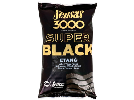 SENSAS Krmení 3000 Super Black (Jezero-černý) 1kg
