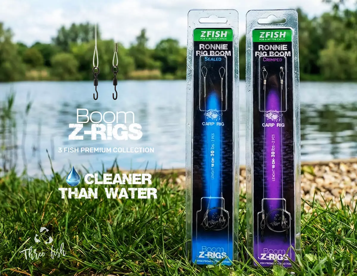 ZFISH Krimpovaný Návazec Ronnie Rig Boom 18cm/30lbs