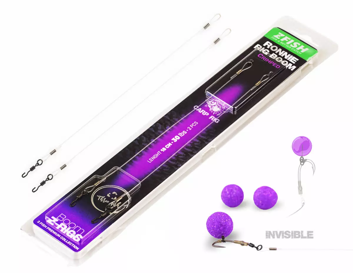 ZFISH Krimpovaný Návazec Ronnie Rig Boom 18cm/30lbs