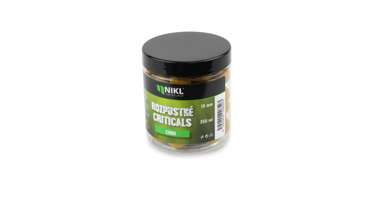 Nikl Rozpustné Criticals boilie Corn 250ml