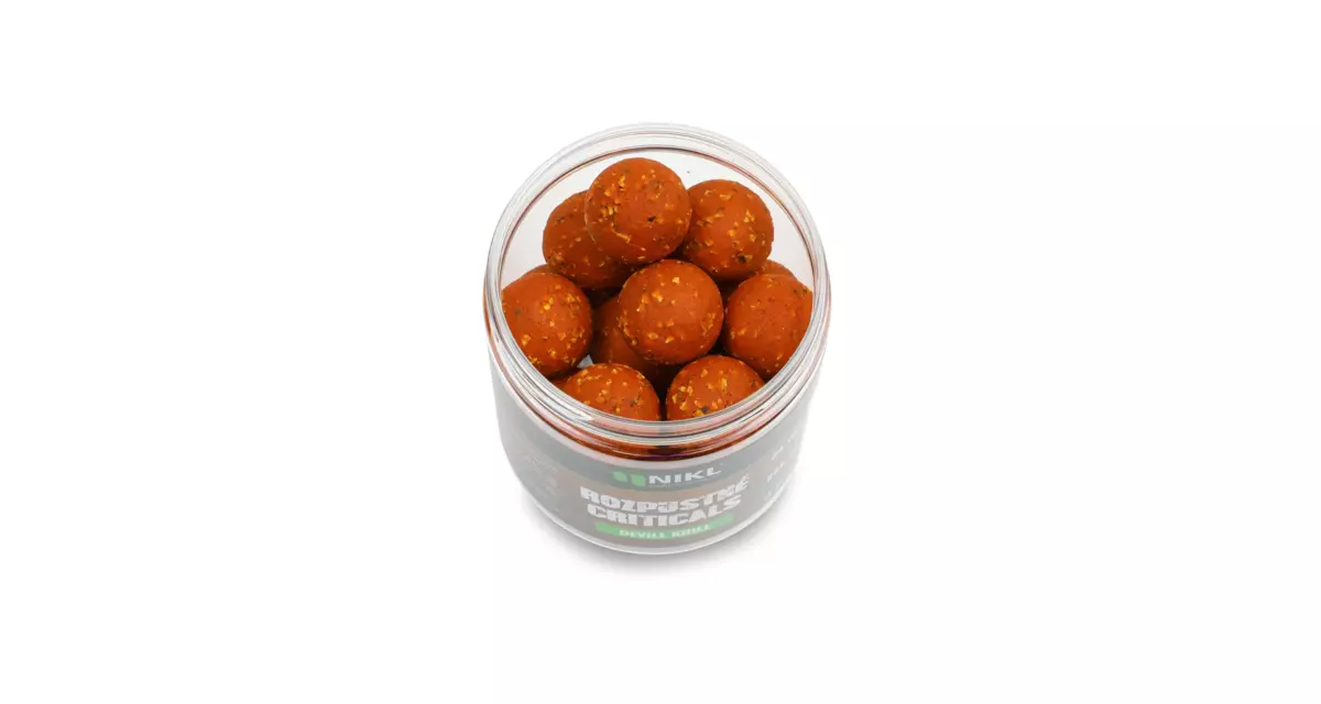 Nikl Rozpustné Criticals boilie Devill Krill 250ml