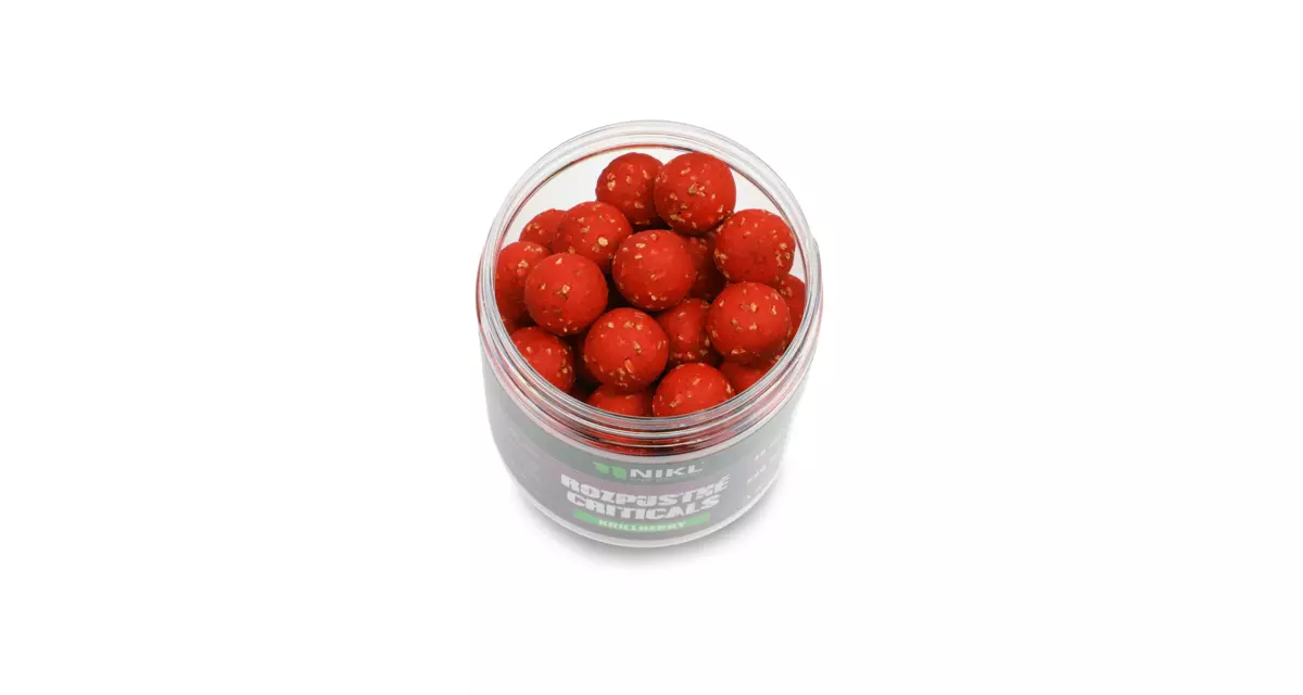 Nikl Rozpustné Criticals boilie Krill Berry 250ml