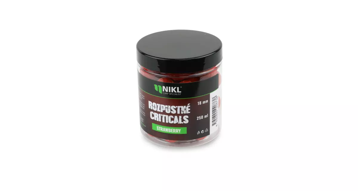 Nikl Rozpustné Criticals boilie Strawberry 250ml