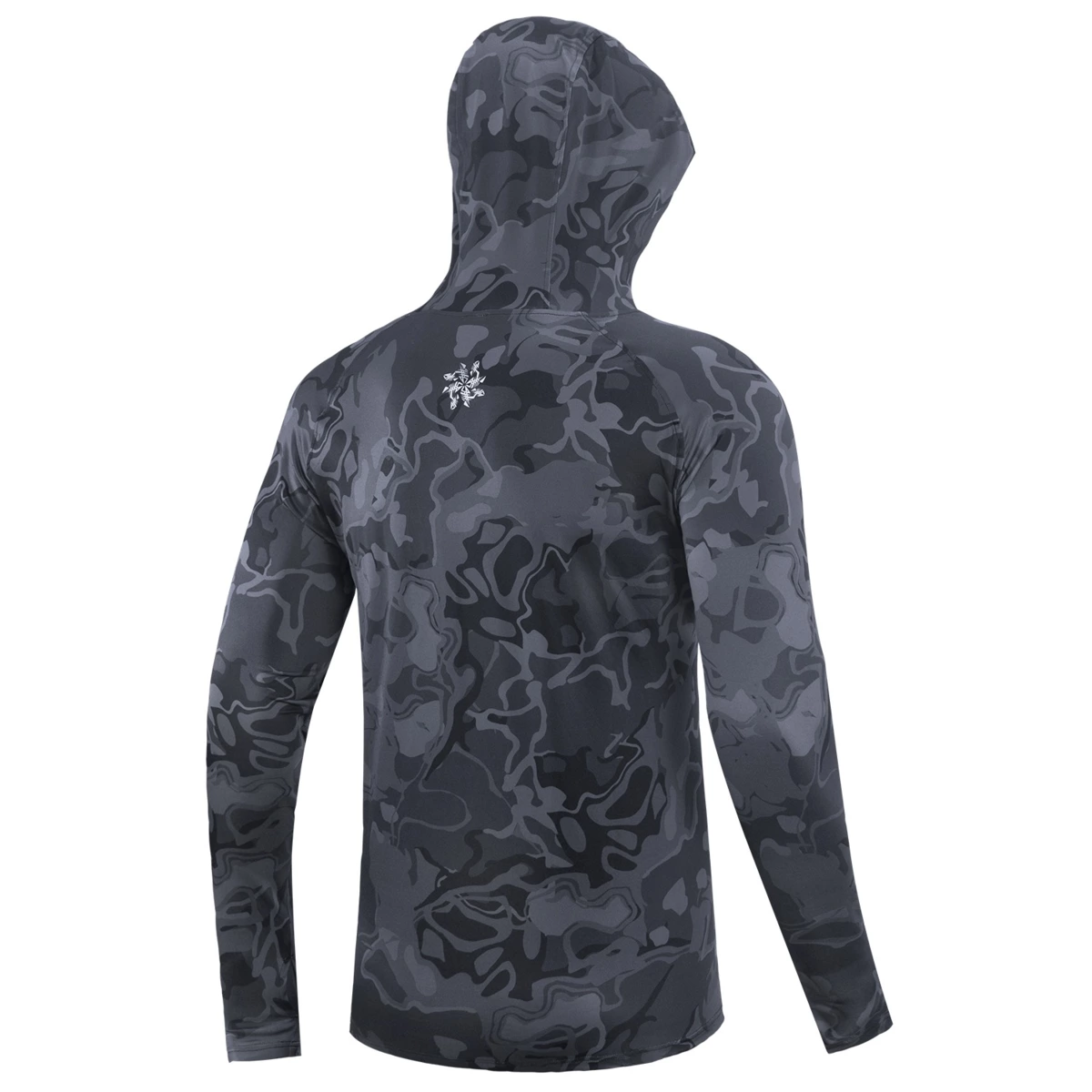 Giants fishing Funkční tričko s dlouhým rukávem UV50+Hoodie Camo Grey