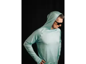 Giants fishing Funkční tričko s dlouhým rukávem UV50+Hoodie Blue