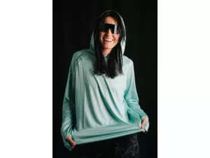 Giants fishing Funkční tričko s dlouhým rukávem UV50+Hoodie Blue