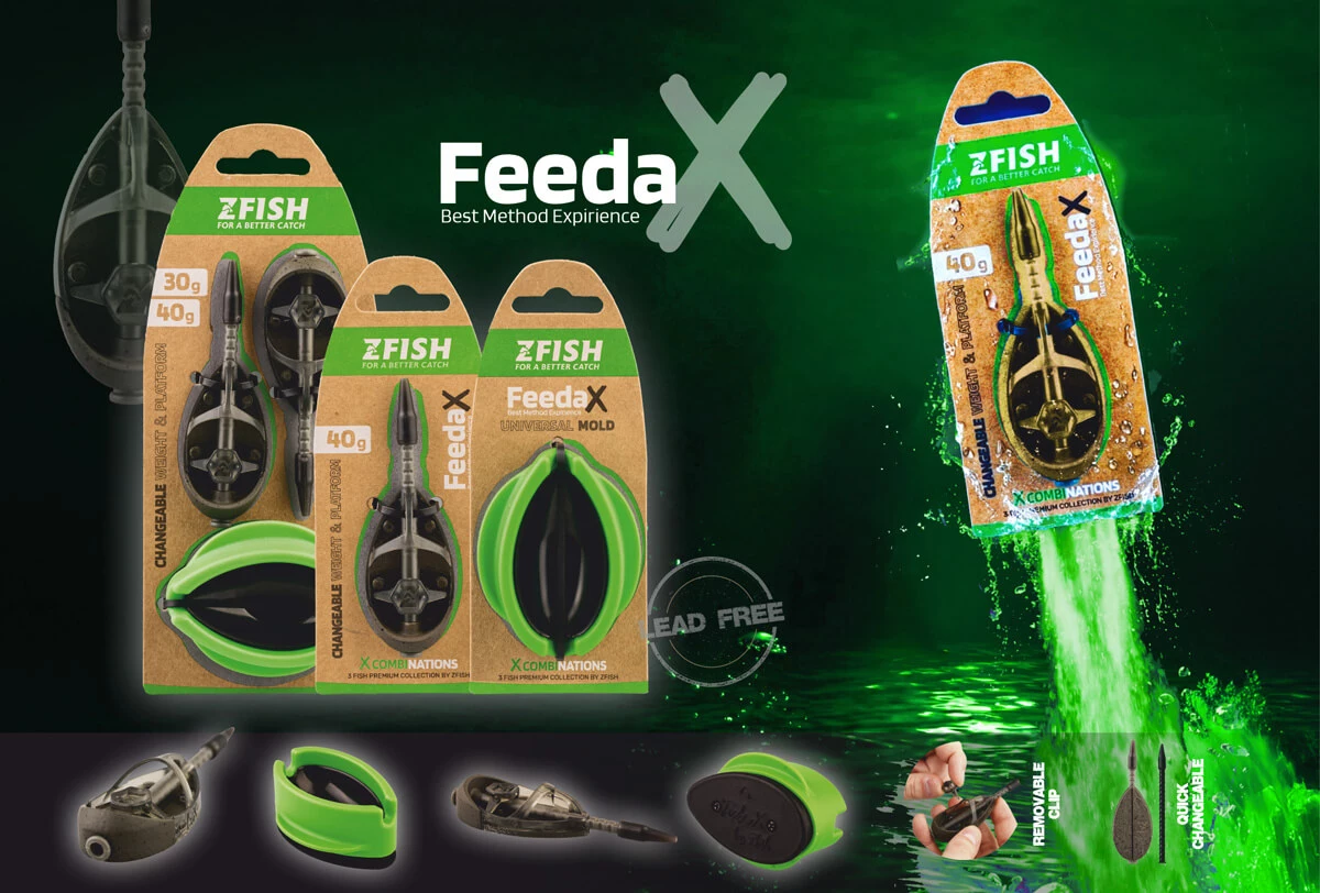 ZFISH Method Feeder Set Feeda X 50,60g + formička