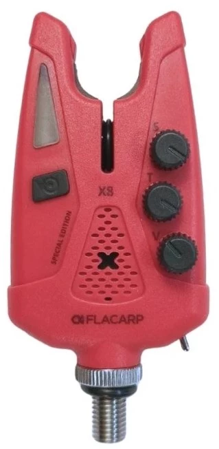 Hlásiče FLACARP - Hlásič X8 s RGB diodou a vysílačem signálu ČERVENÝ
