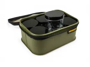 MIKBAITS Kelímky a kbelíky - Pouzdro na nástrahy Bait Box + 6 kelímků