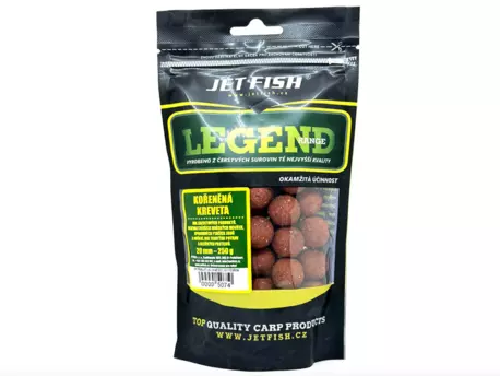 JET FISH Legend Range Boilie Kořeněná Kreveta 250g