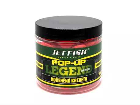 JET FISH Legend Range Pop-up Boilie Kořeněná Kreveta 16mm