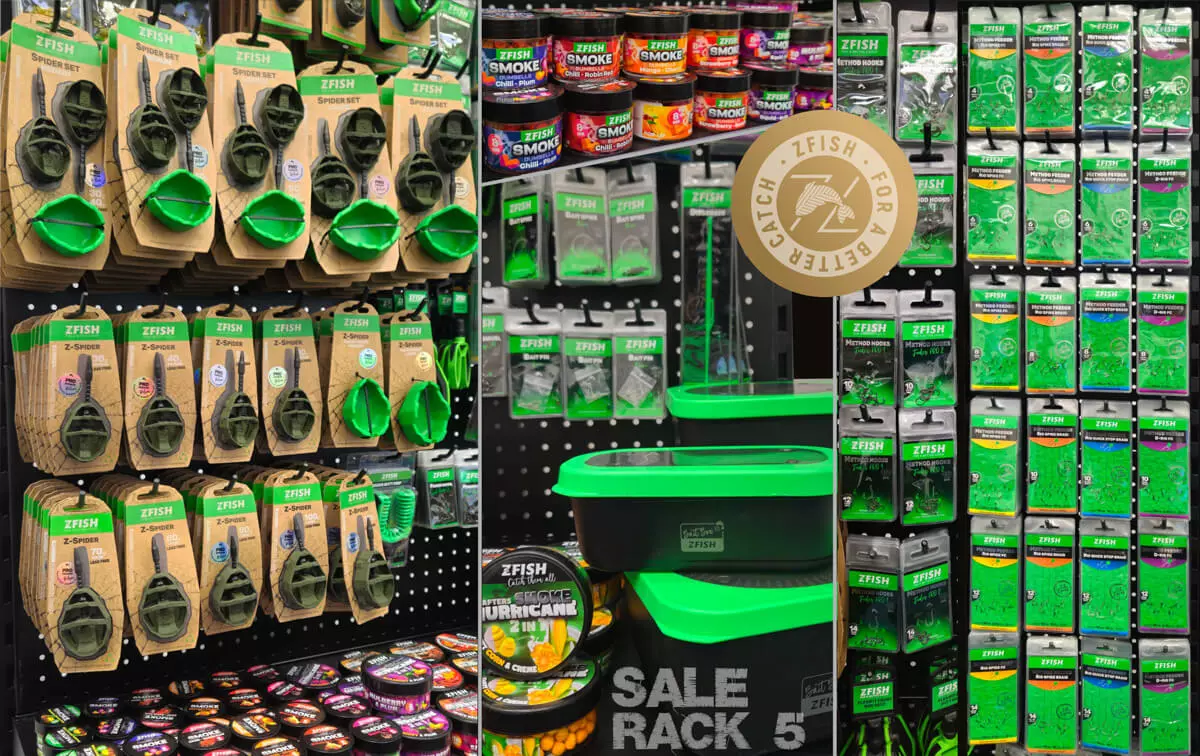 ZFISH Akční Set Produktů 5+ Prodejní Regál Zdarma!