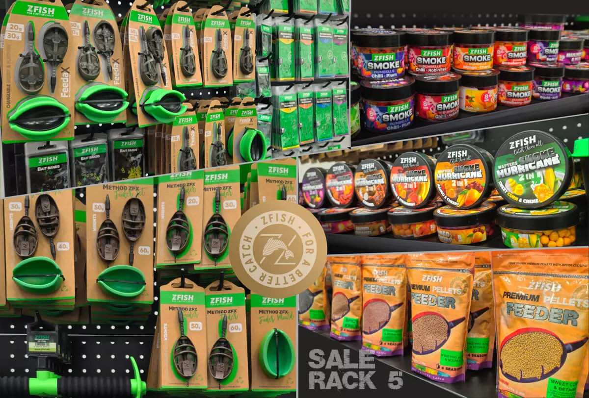 ZFISH Akční Set Produktů 5+ Prodejní Regál Zdarma!