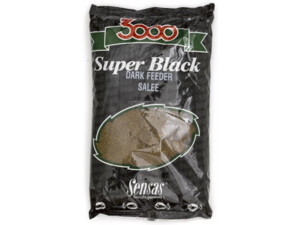 SENSAS Krmení 3000 Dark Salty Feeder (feeder-černý-slaný) 1kg VÝPRODEJ
