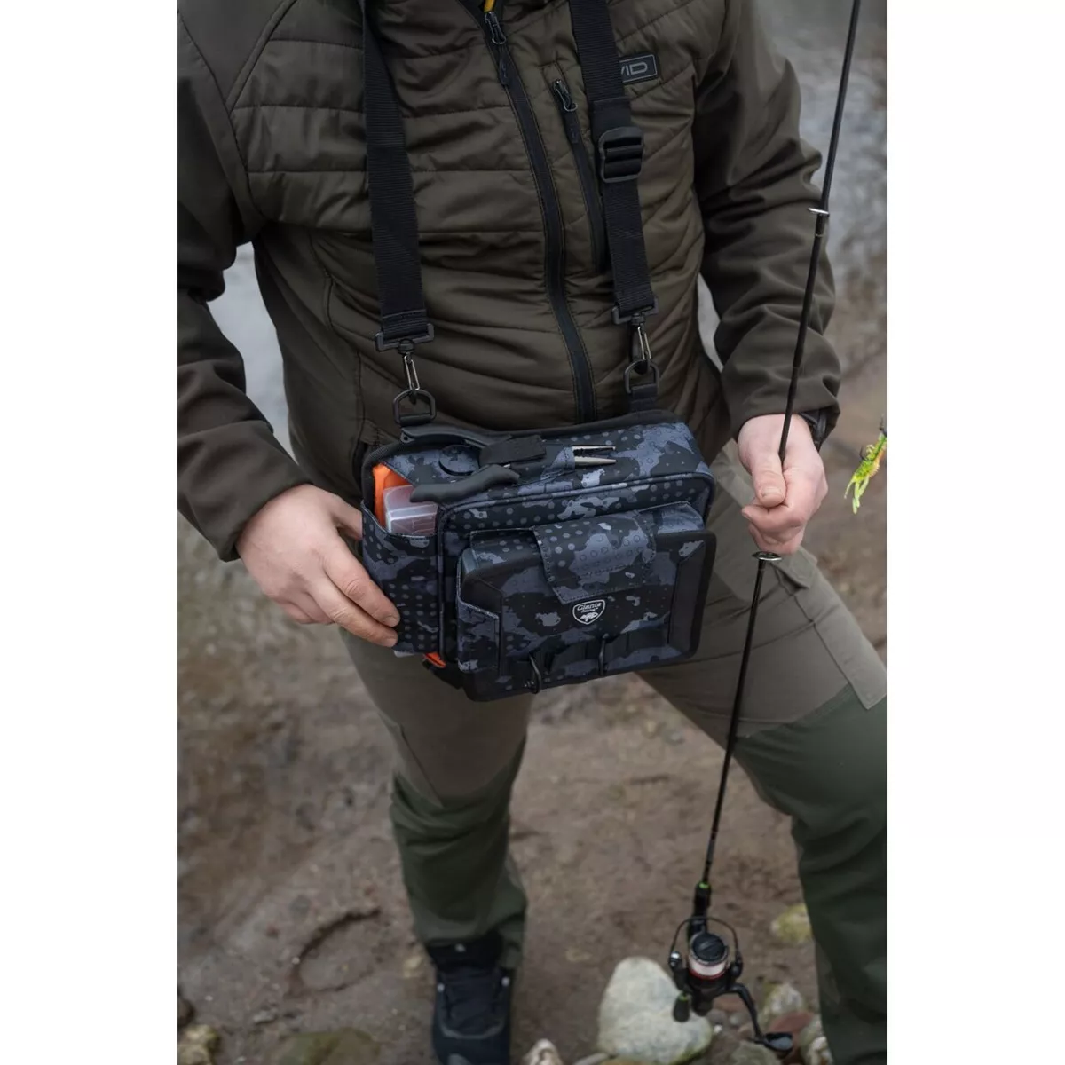 Giants fishing Vláčecí ledvinka Spinning Waist/Leg Bag + vláčecí taška Small