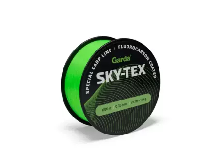 Garda vlasce - SKY-TEX fluo zelený 600m 0,28mm 8,1kg