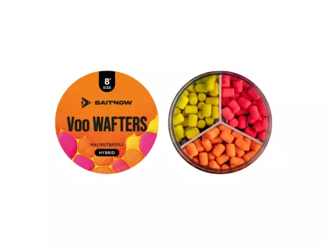 BaitNow Method Feeder VOO Wafters Hybrid Halibut krill 8mm 21g