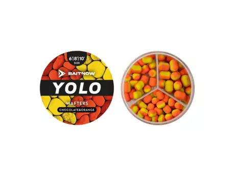 BaitNow Method Feeder YOLO Wafters Čokoláda pomeranč 6,8,10mm 24g